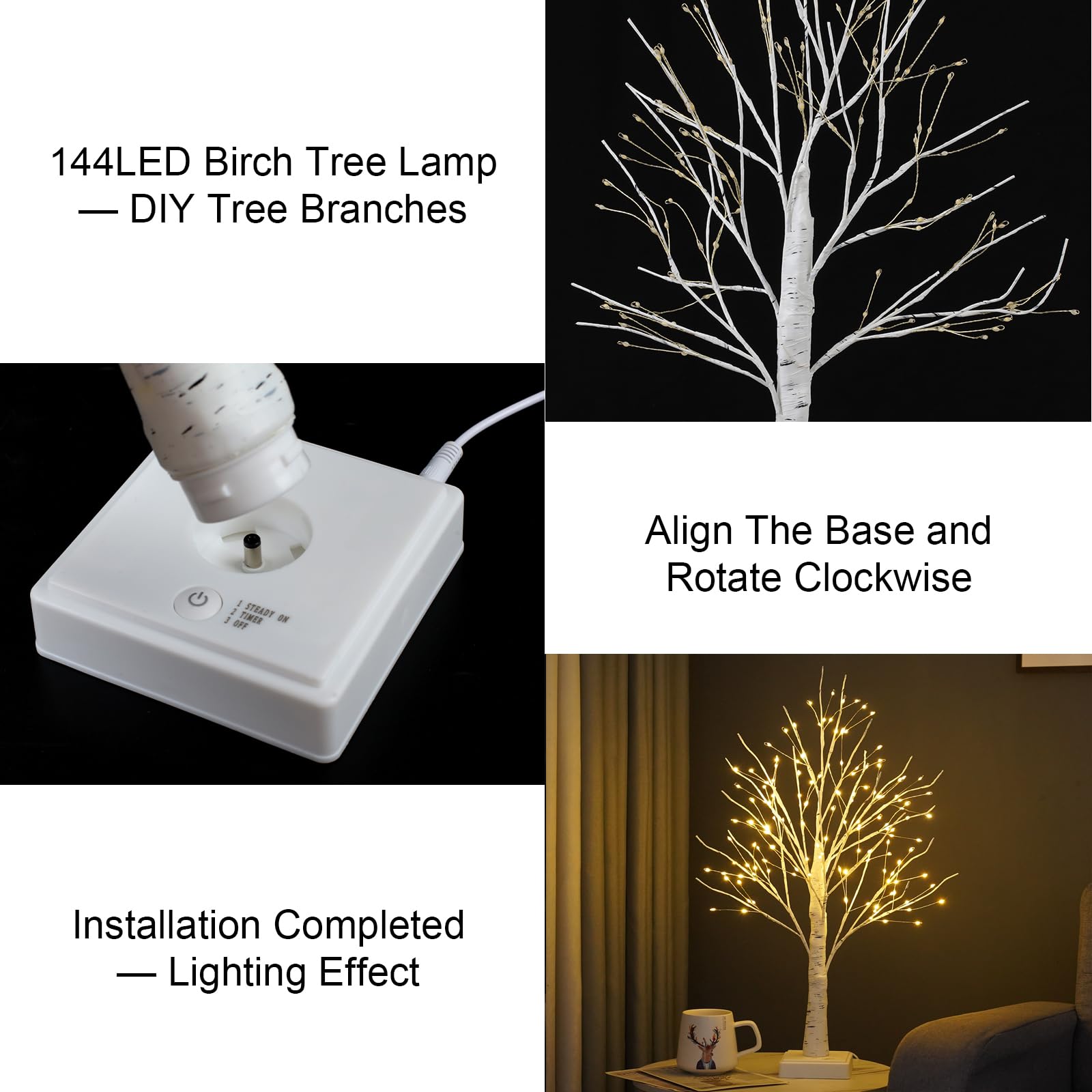 PXBNIUYA close-up of bendable branches highlighting flexible styling benefit