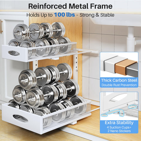 PXRACK cabinet shim pad detail showing framed cabinet compatibility benefit
