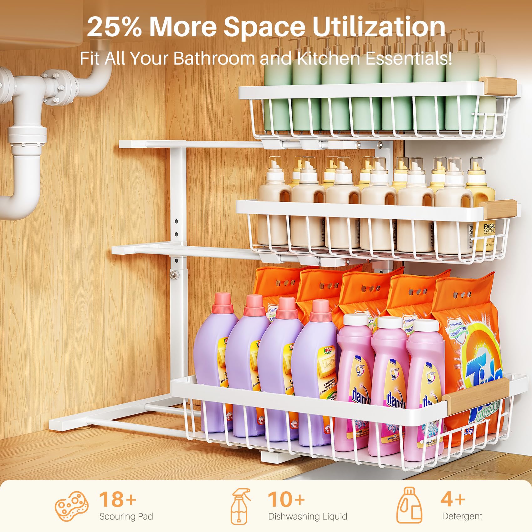 PXRACK slide-out shelf pulled from cabinet for effortless access