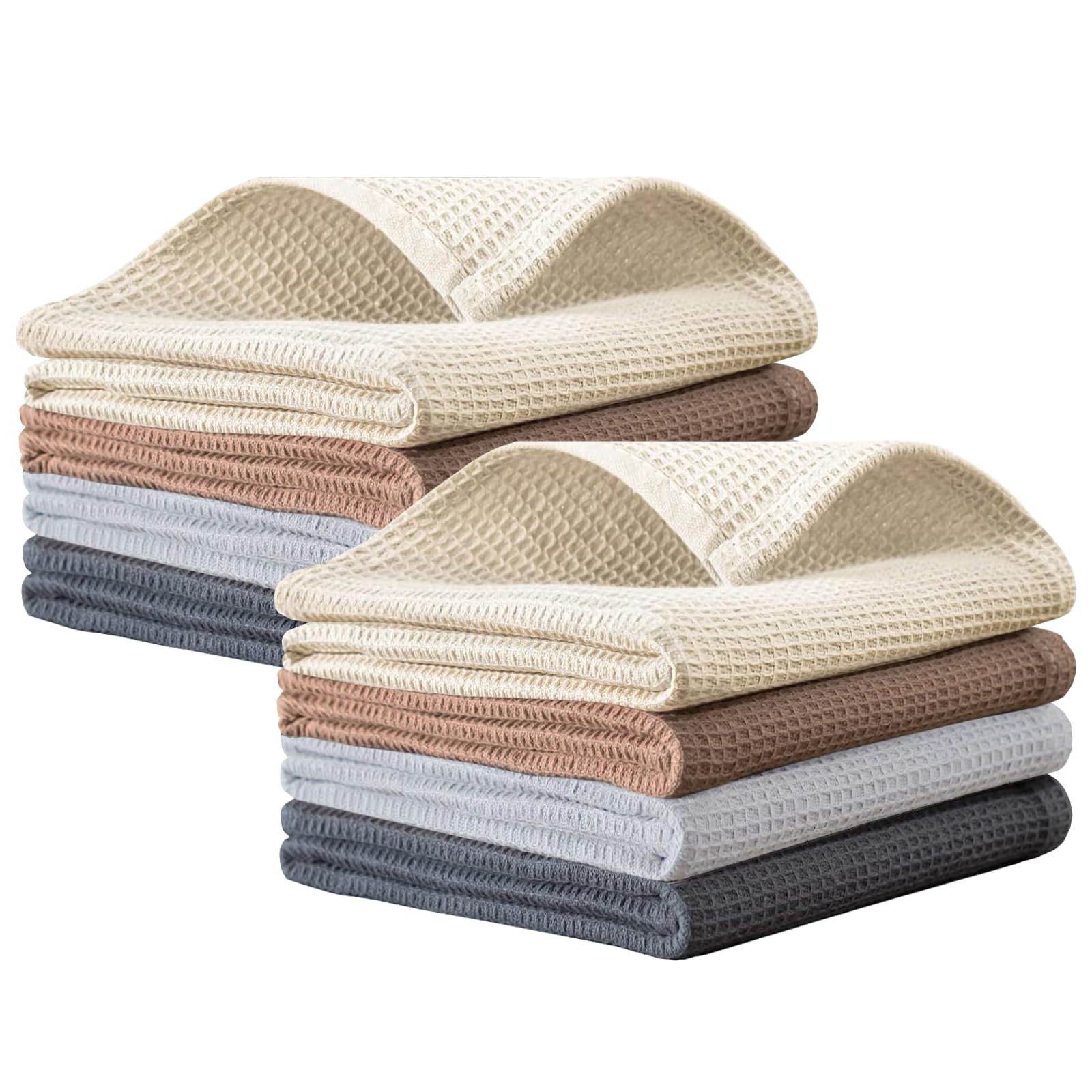 PY HOME & SPORTS front packaging showing 8-piece towel set and color variety