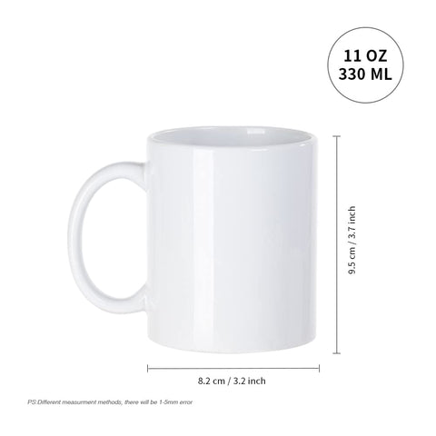 PYD Life close-up of sublimation coating on mug surface, ensures vibrant print quality