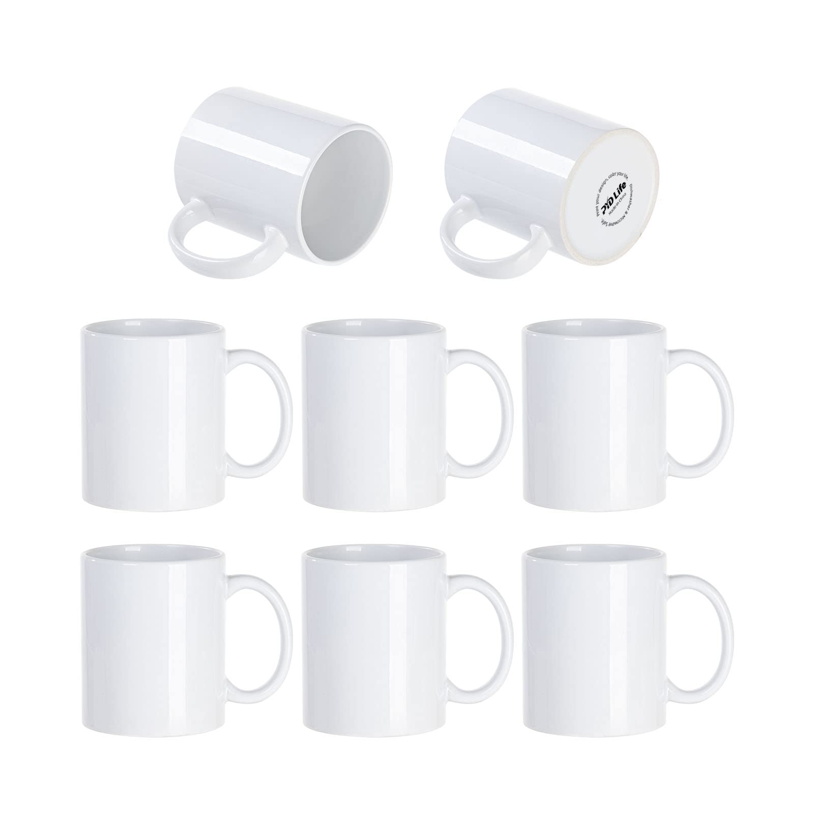 PYD Life mug on a coffee table lifestyle shot, highlights gift-ready presentation