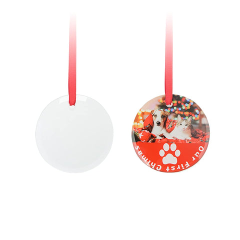 PYD Life red ribbon and box contents arranged to show included hanging supplies