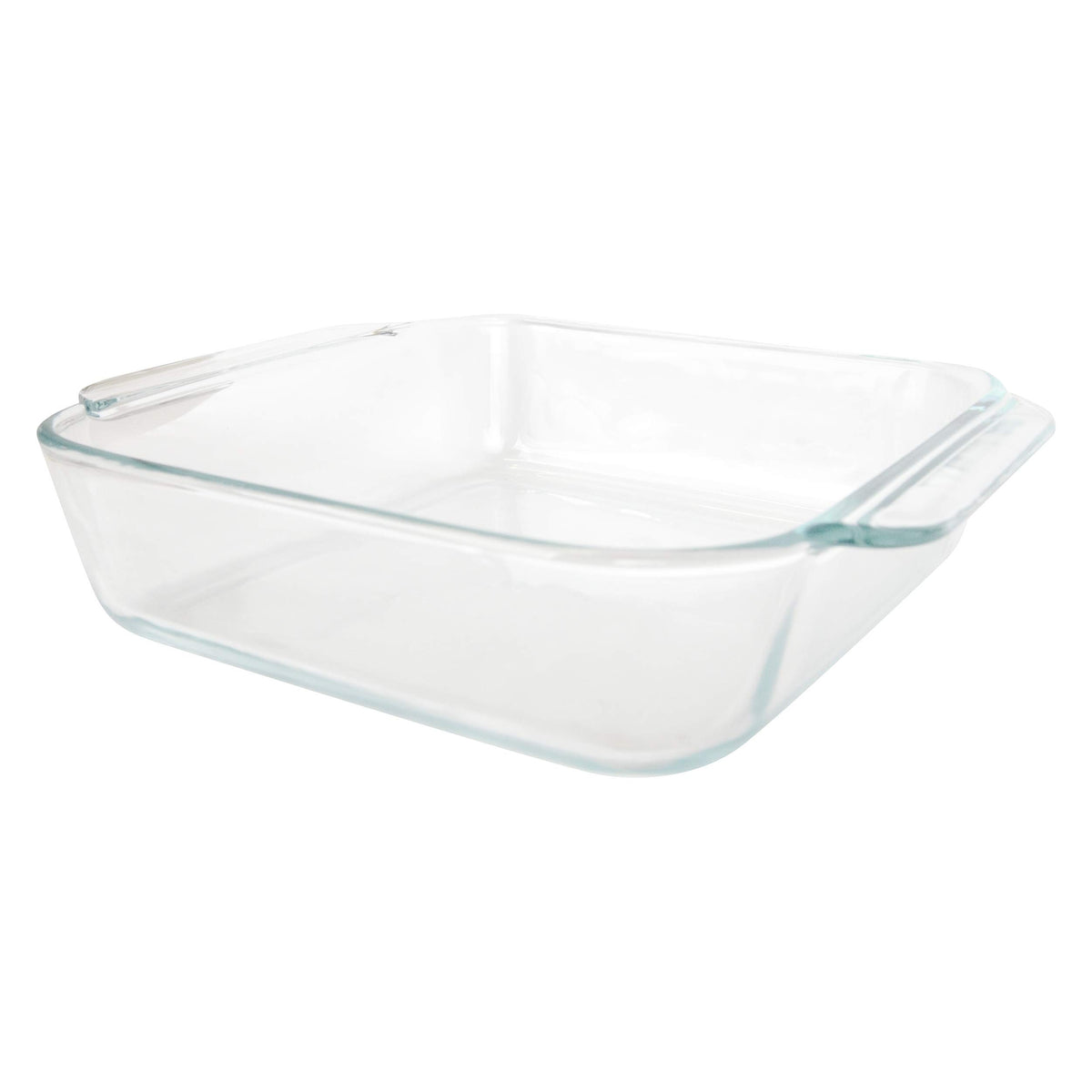 Pyrex 222 clear front view showing rim and capacity benefit