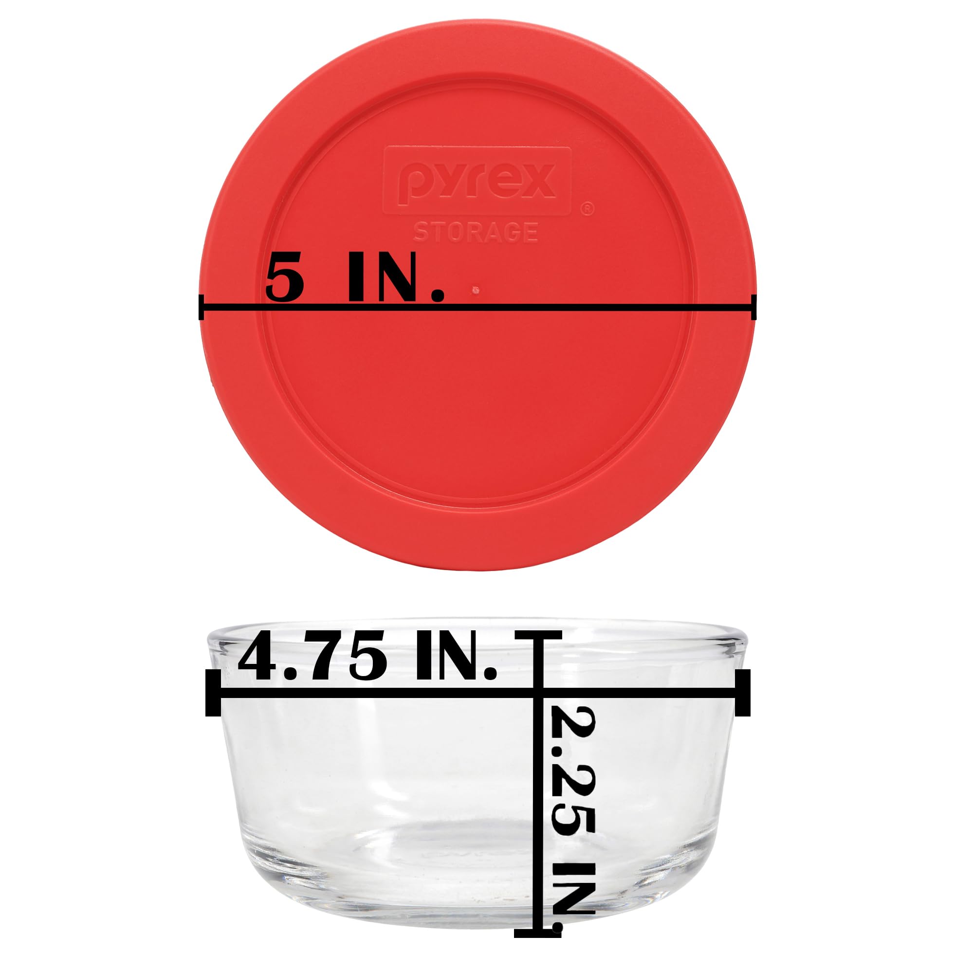 Pyrex 7200 bowls stacked in refrigerator for compact organization and visibility