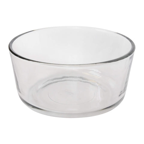 Close-up of Pyrex tempered glass texture highlighting stain-resistant durability