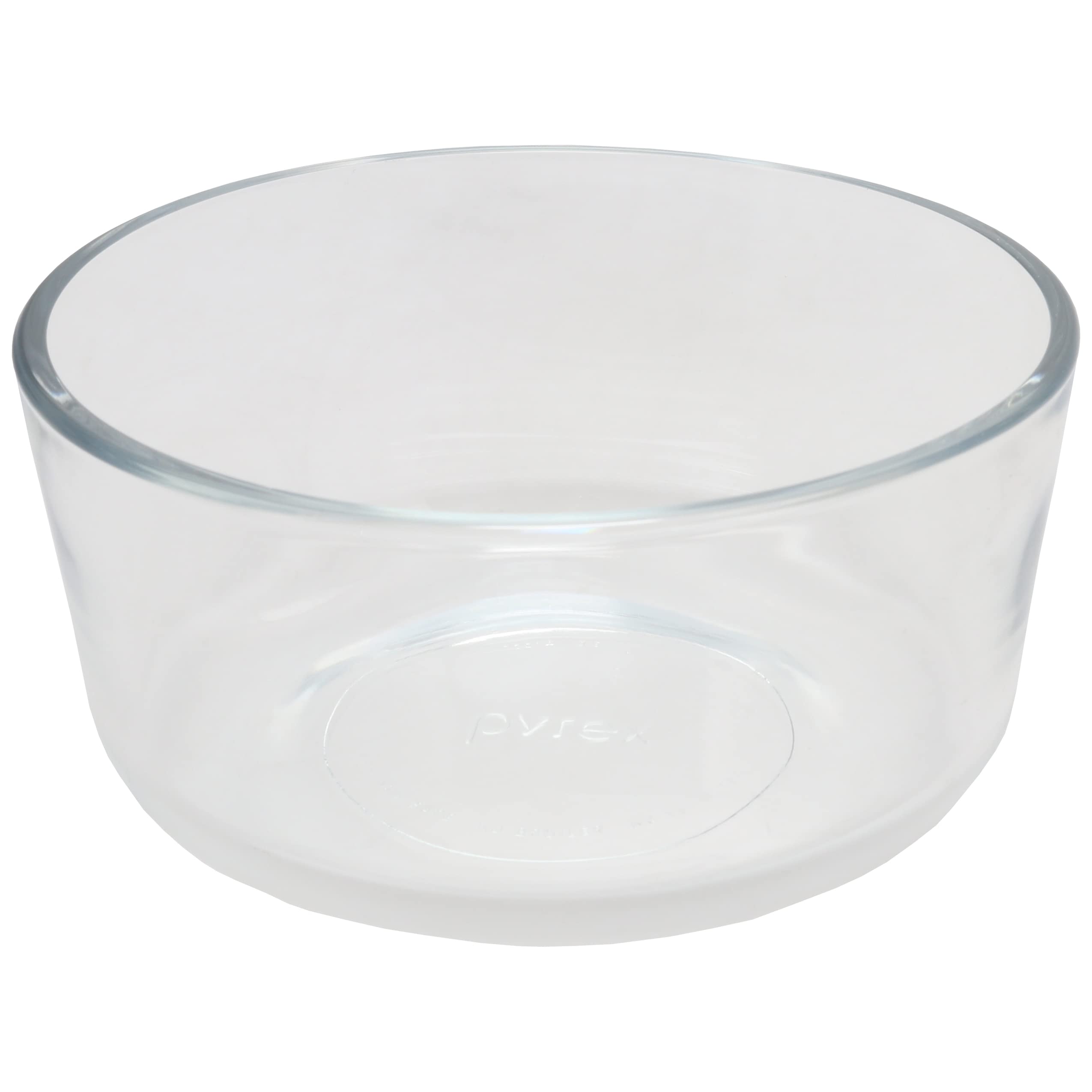 Pyrex 7201 bowl filled with leftovers demonstrating microwave and fridge readiness