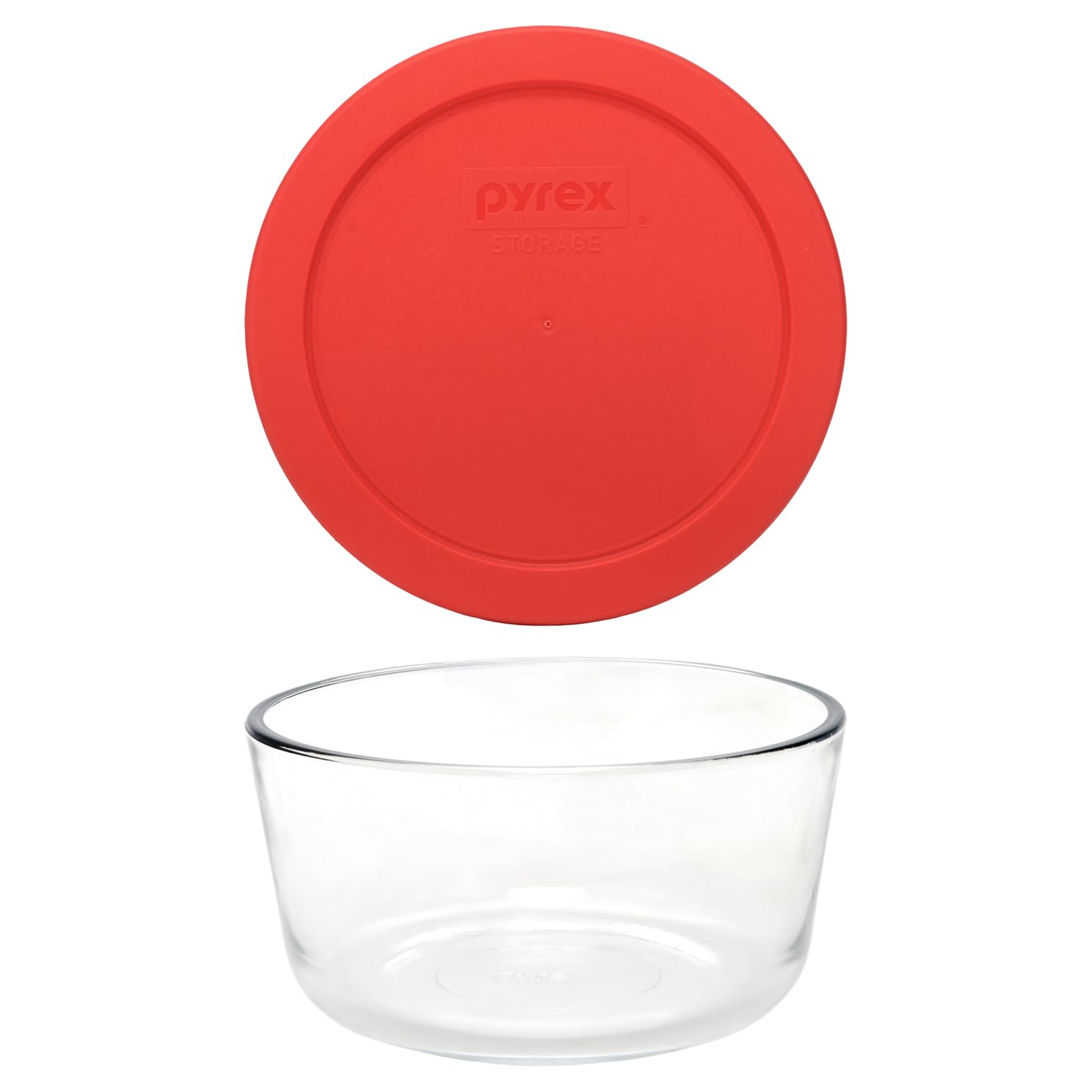 Pyrex stacked bowls demonstrating compact storage and organized kitchen benefit