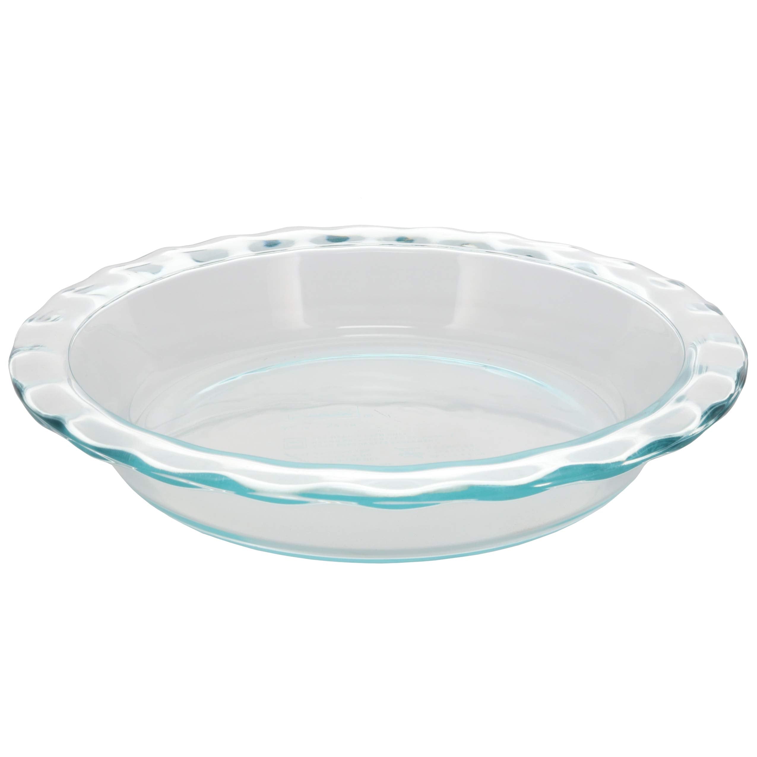 Pyrex close-up of fluted rim texture highlighting smooth nonporous glass for easy cleaning