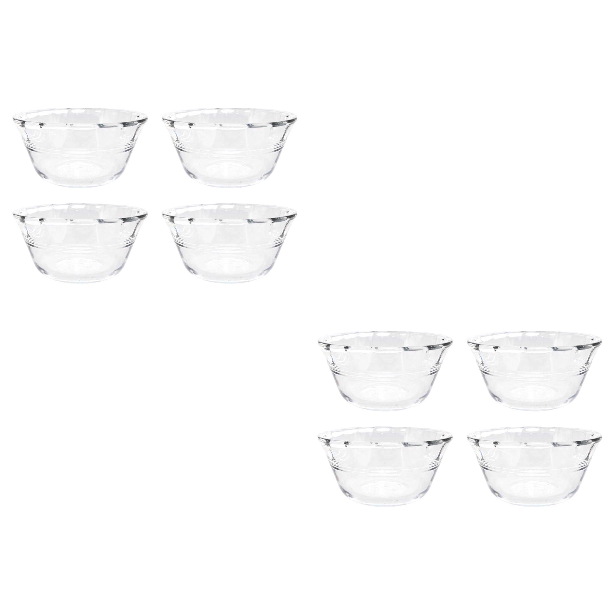 Pyrex front packaging showing eight 6oz bowls and made in USA benefit