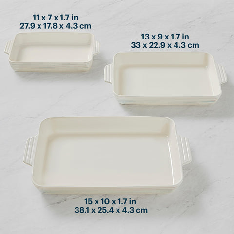 Pyrex large 4QT dish inside oven demonstrating oven-safe performance