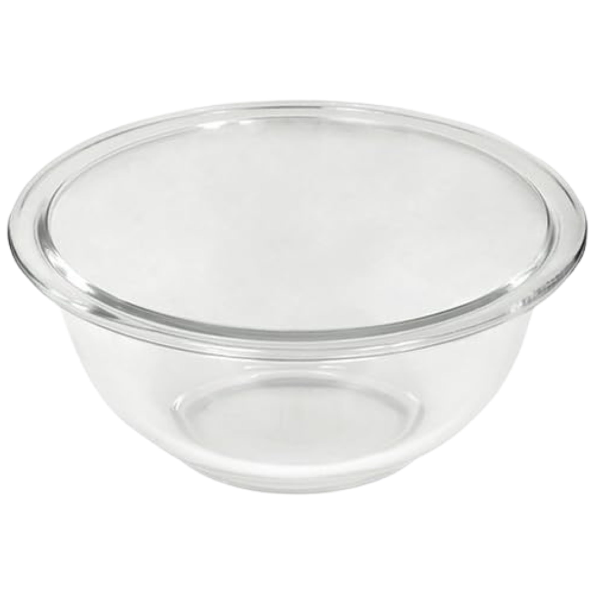 Pyrex Prepware 1qt front packaging showing clear glass and rim for reliable use