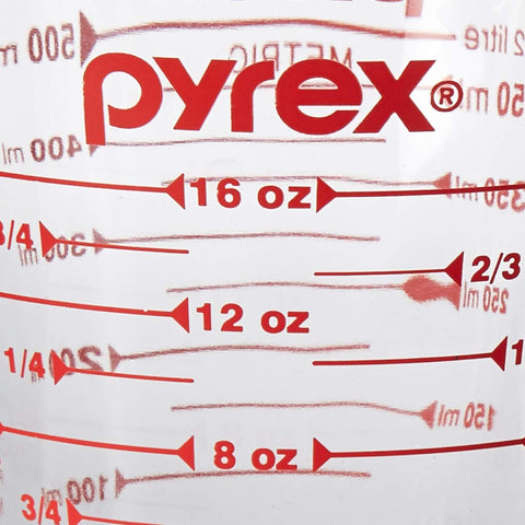 Pyrex Prepware ergonomic handle detail for secure pouring and comfortable grip