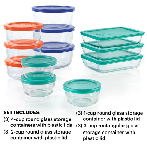 Pyrex glass detail highlighting tempered clarity and stain resistance benefit