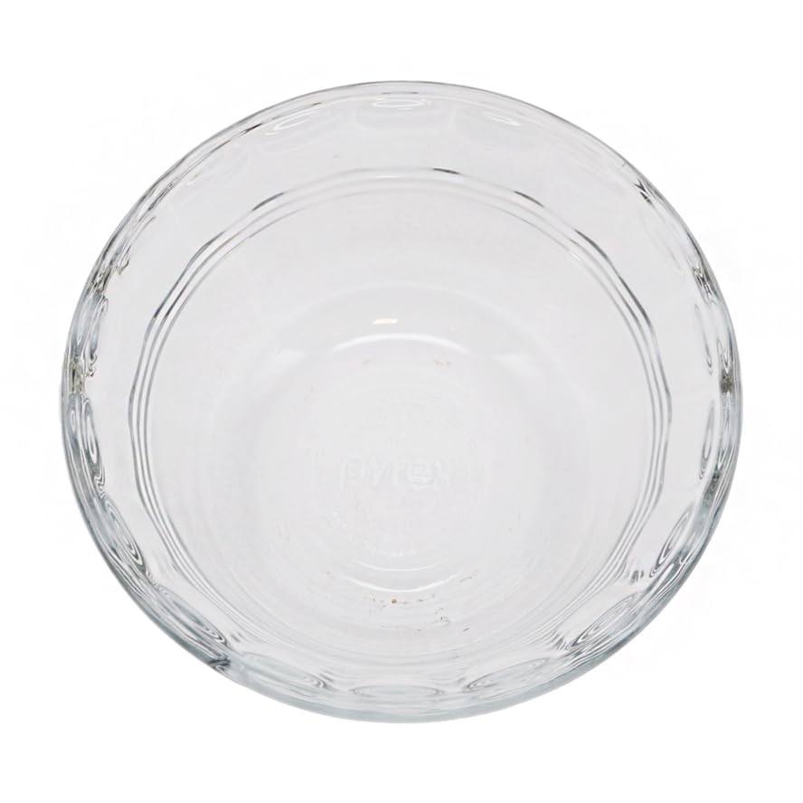 Pyrex stacked bowls in cabinet demonstrating space-saving storage