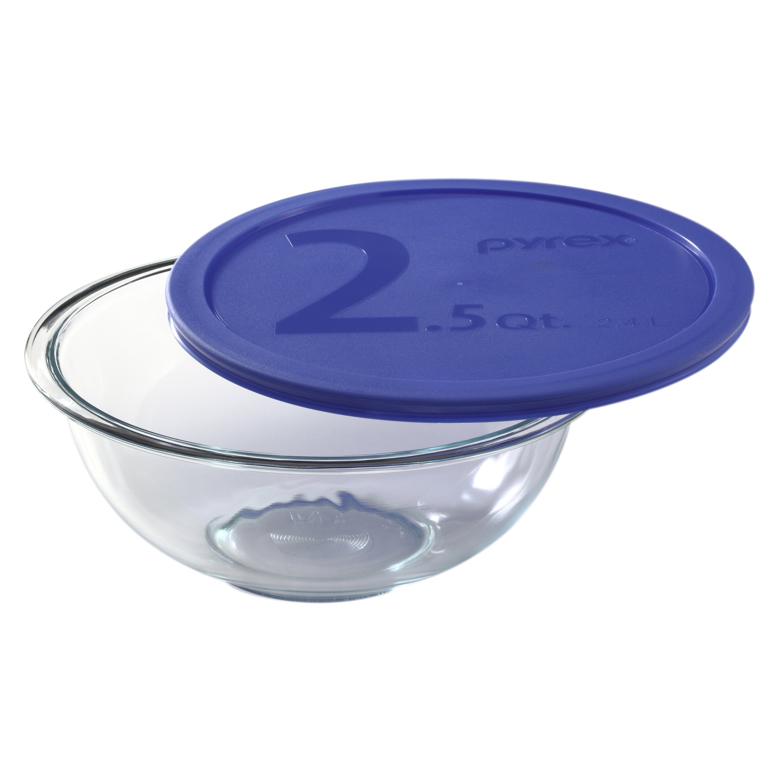 Pyrex bowl filled with salad demonstrating easy serving and reheating convenience