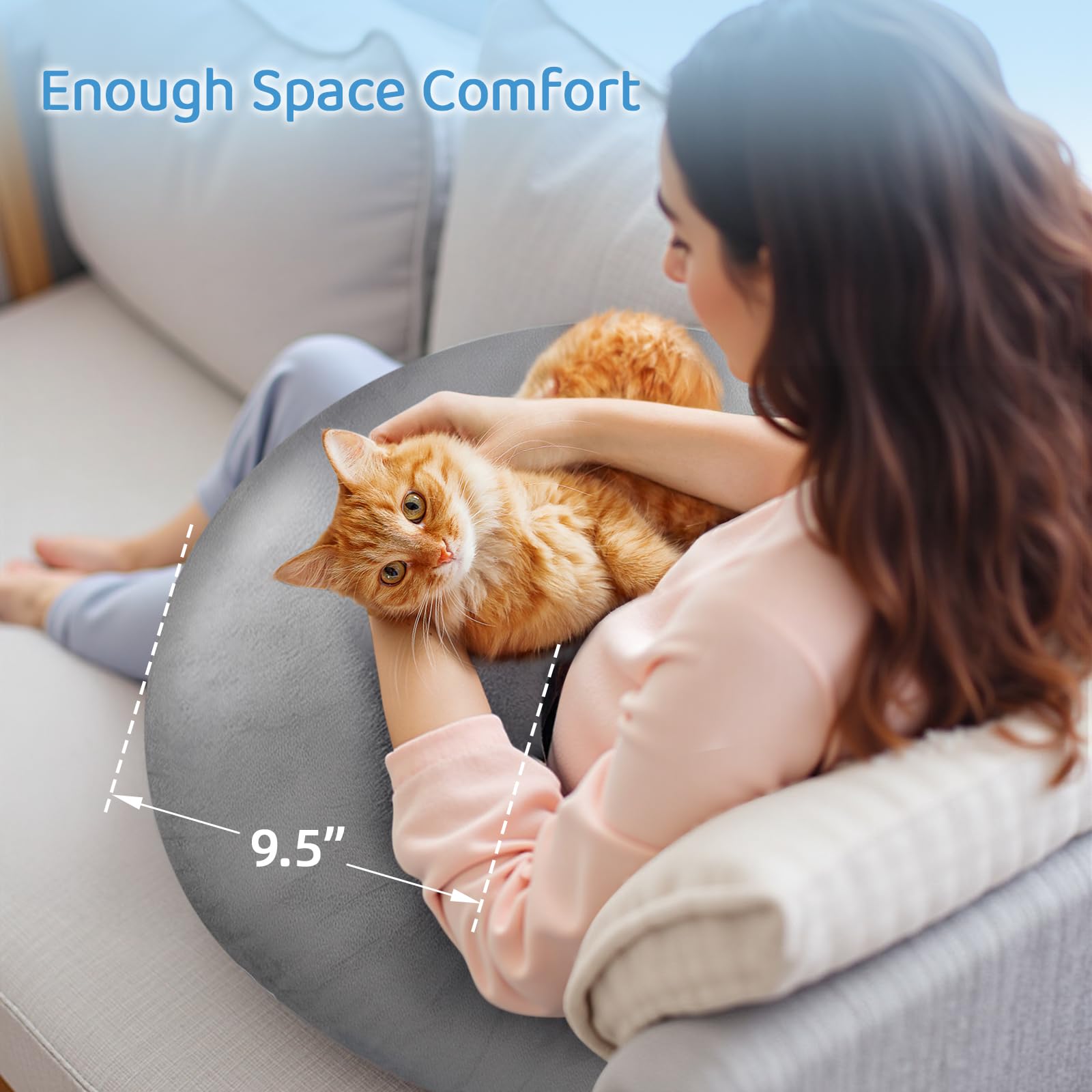 PYURIFAI 7D fiber cross-section illustrating firm yet plush long-lasting support