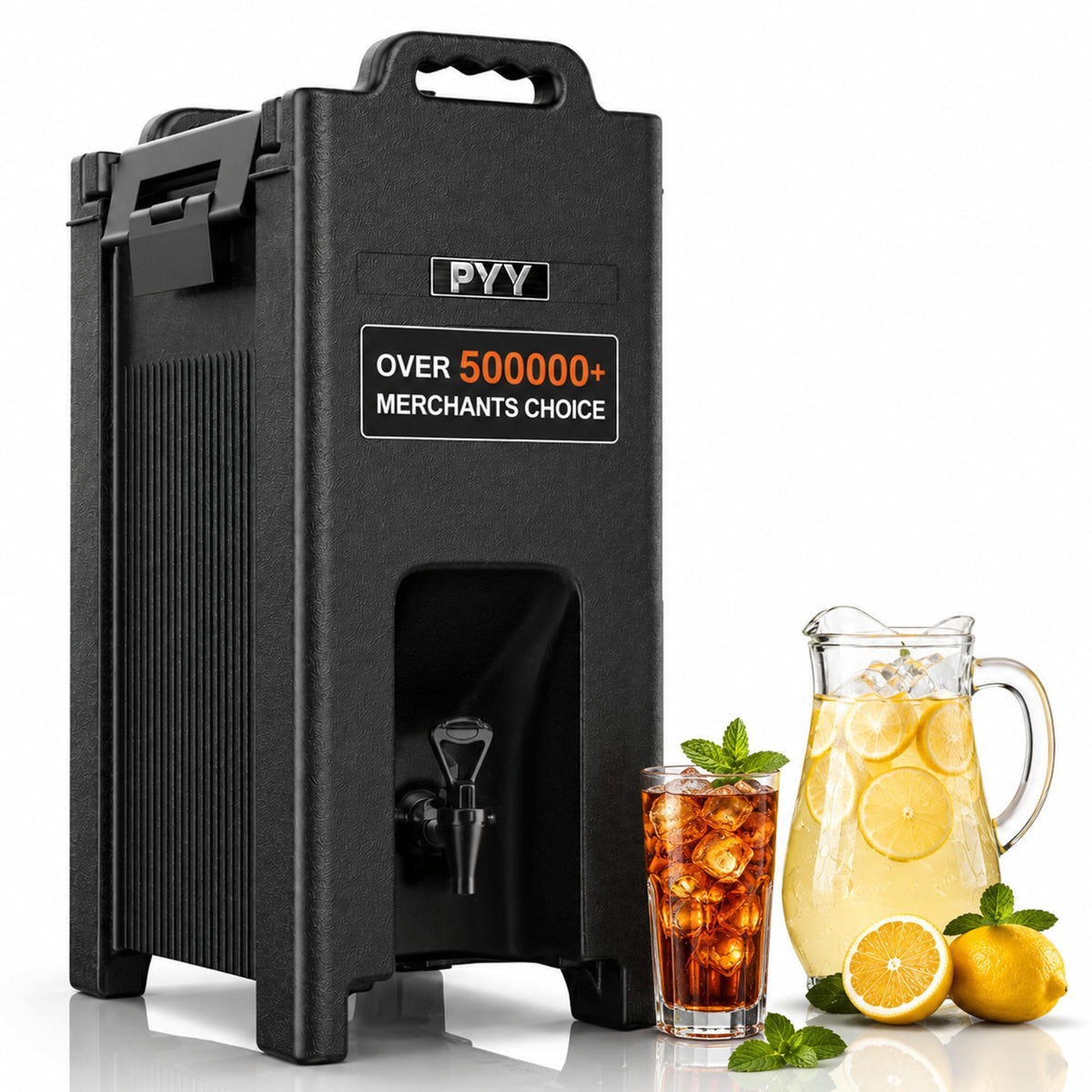 PYY front view of 5 gallon dispenser showing sturdy design and large capacity