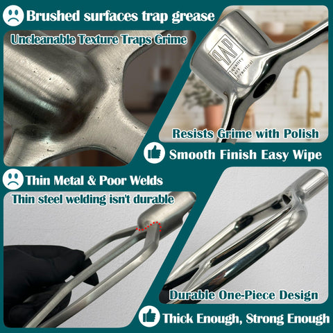 QAP beater placed in dishwasher rack highlighting easy cleanup