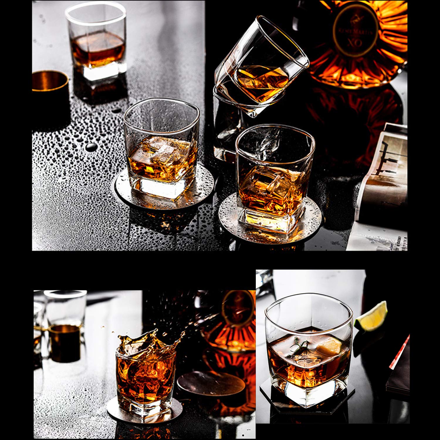 QAPPDA tumbler filled with whiskey and ice demonstrating chill retention