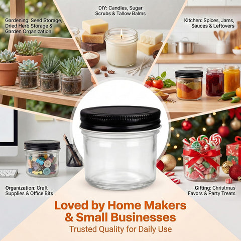 QAPPDA jars displayed as wedding favors showing attractive gift presentation