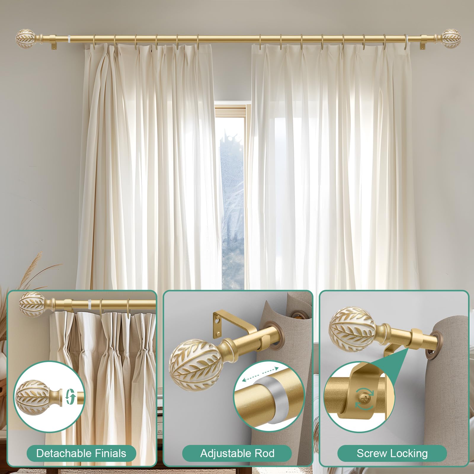 QDWIS rod installed on covered balcony showing weather-resistant benefit