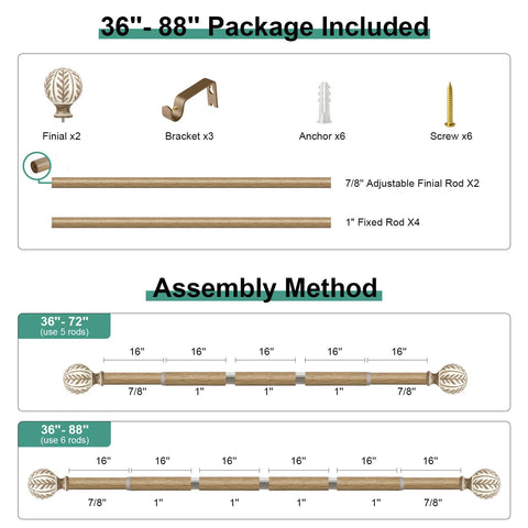 QDWIS rod with tape measure showing adjustable 36 to 88 inch scale