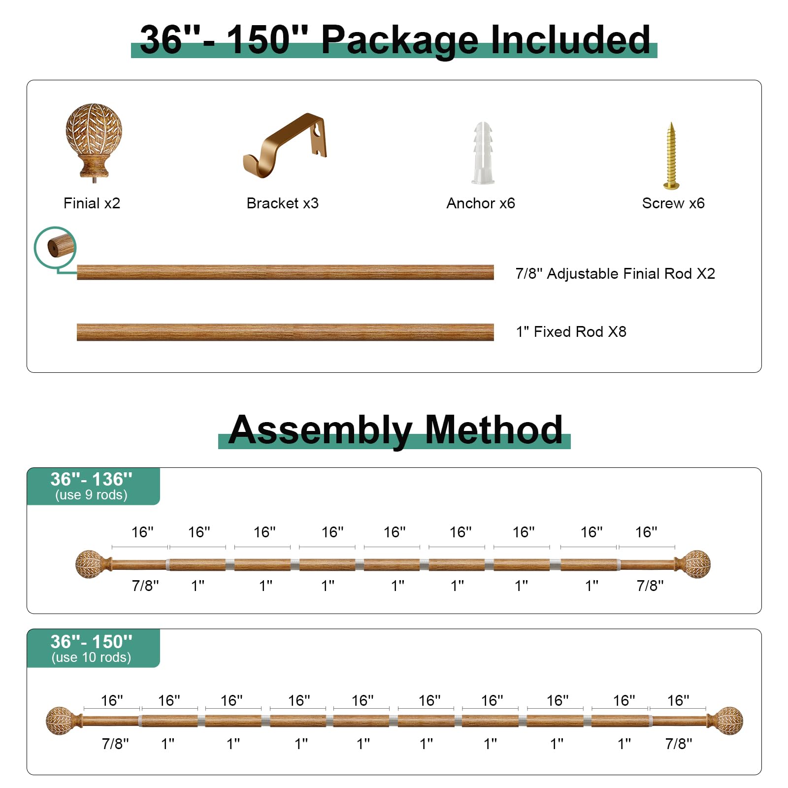 QDWIS size comparison with measuring tape to pick correct length