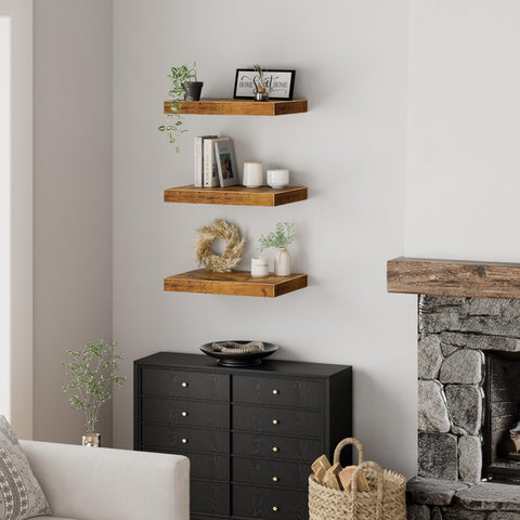 QEEIG shelf holding folded towels showing organized bathroom storage benefit