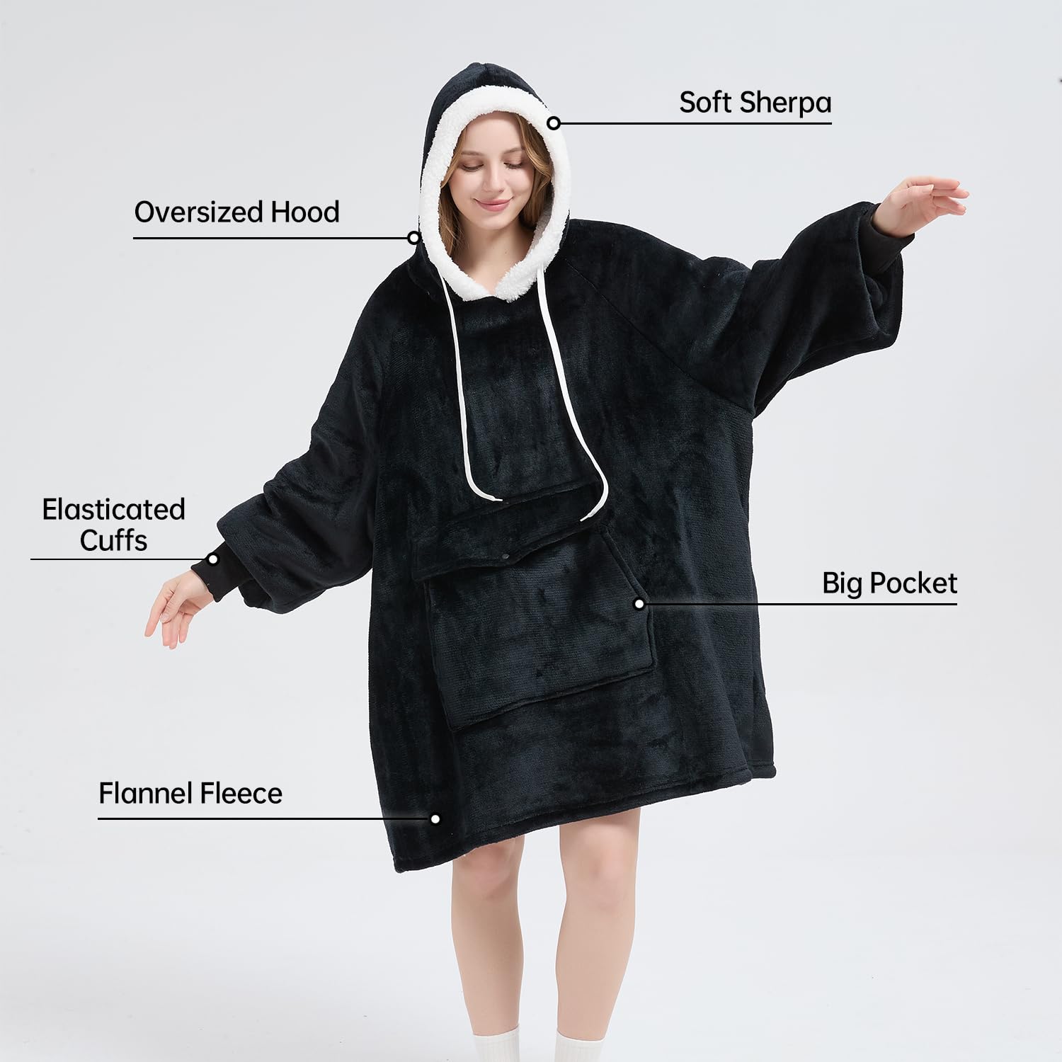 Qeils front pocket holding tablet and cat for hands-free comfort