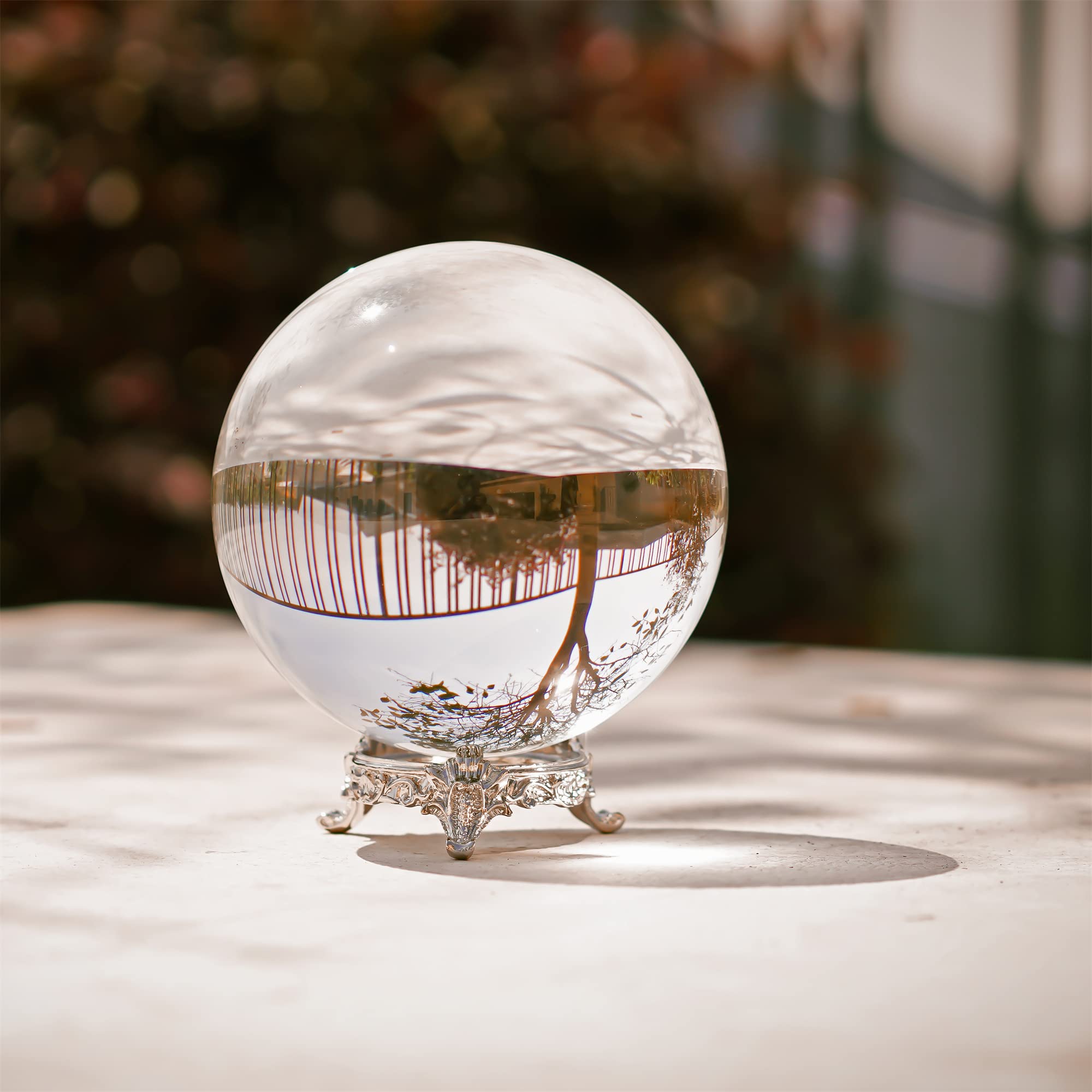QFkris crystal ball on table styling a room and enhancing decor