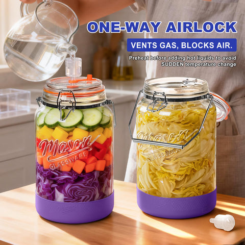 Qianfenie wide-mouth jar detail for easy packing and cleaning benefit