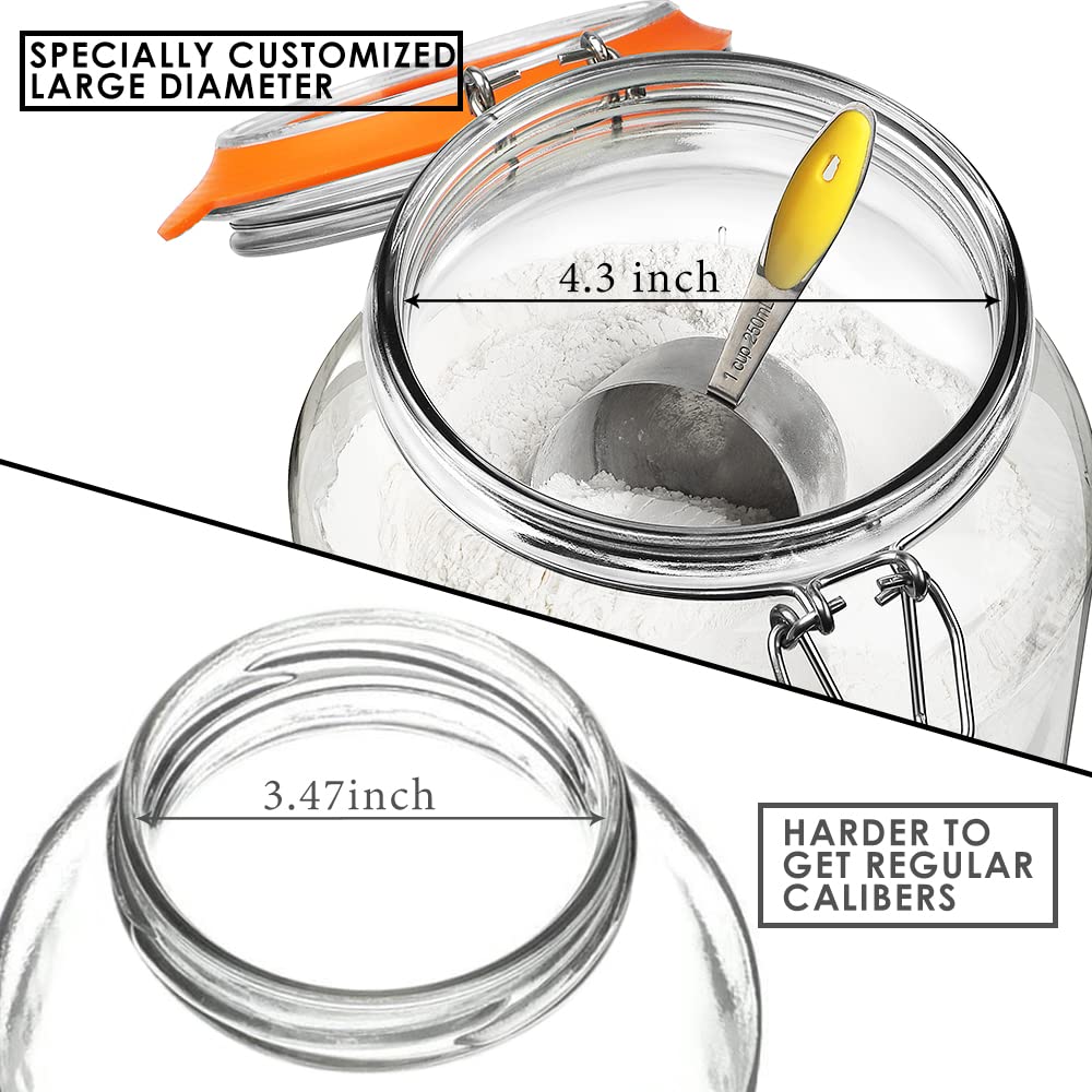 Qianfenie wide mouth open top demonstrating easy scooping and cleaning benefit