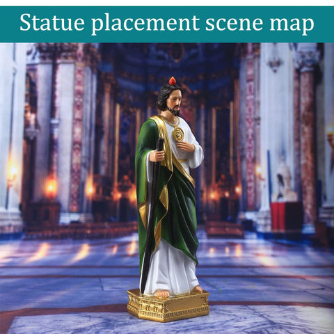 QIANLING statue next to book showing 8.5-inch size for scale