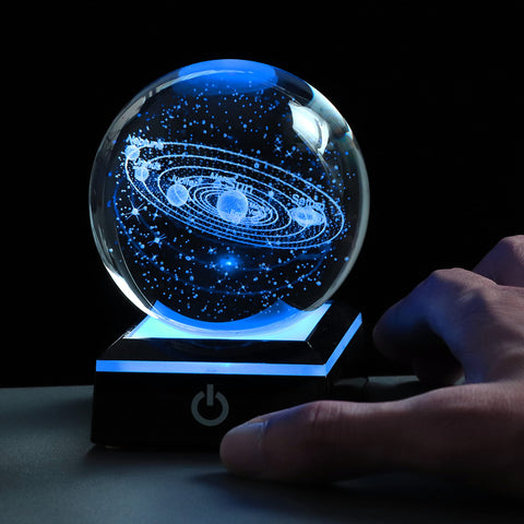 Qianwei crystal ball packaged in gift box ready to present as an astronomy-themed gift