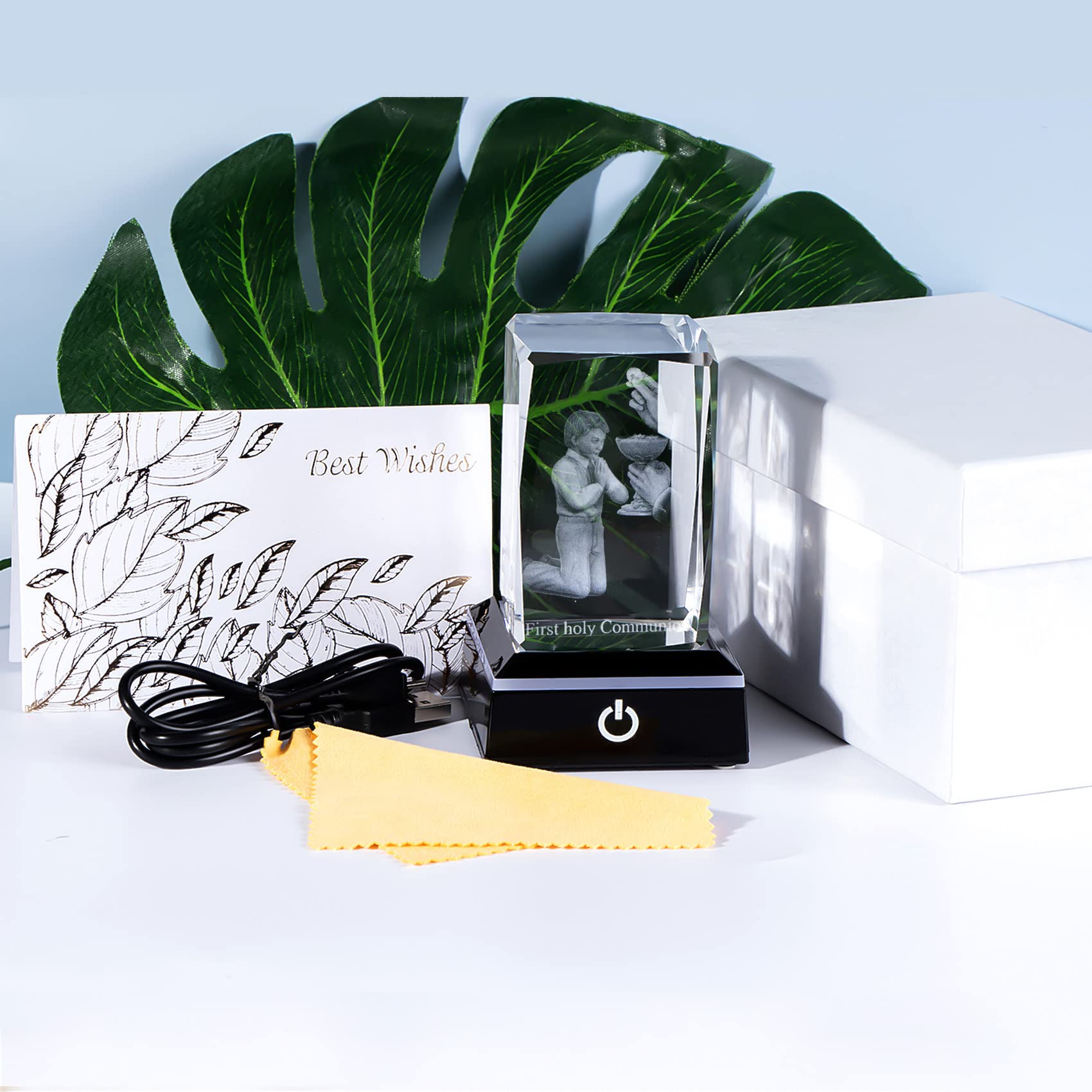 Qianwei gift box open with accessories for elegant presentation