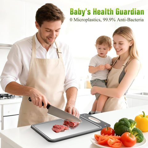 Qianying board placed on dishwasher top rack showing dishwasher-safe convenience