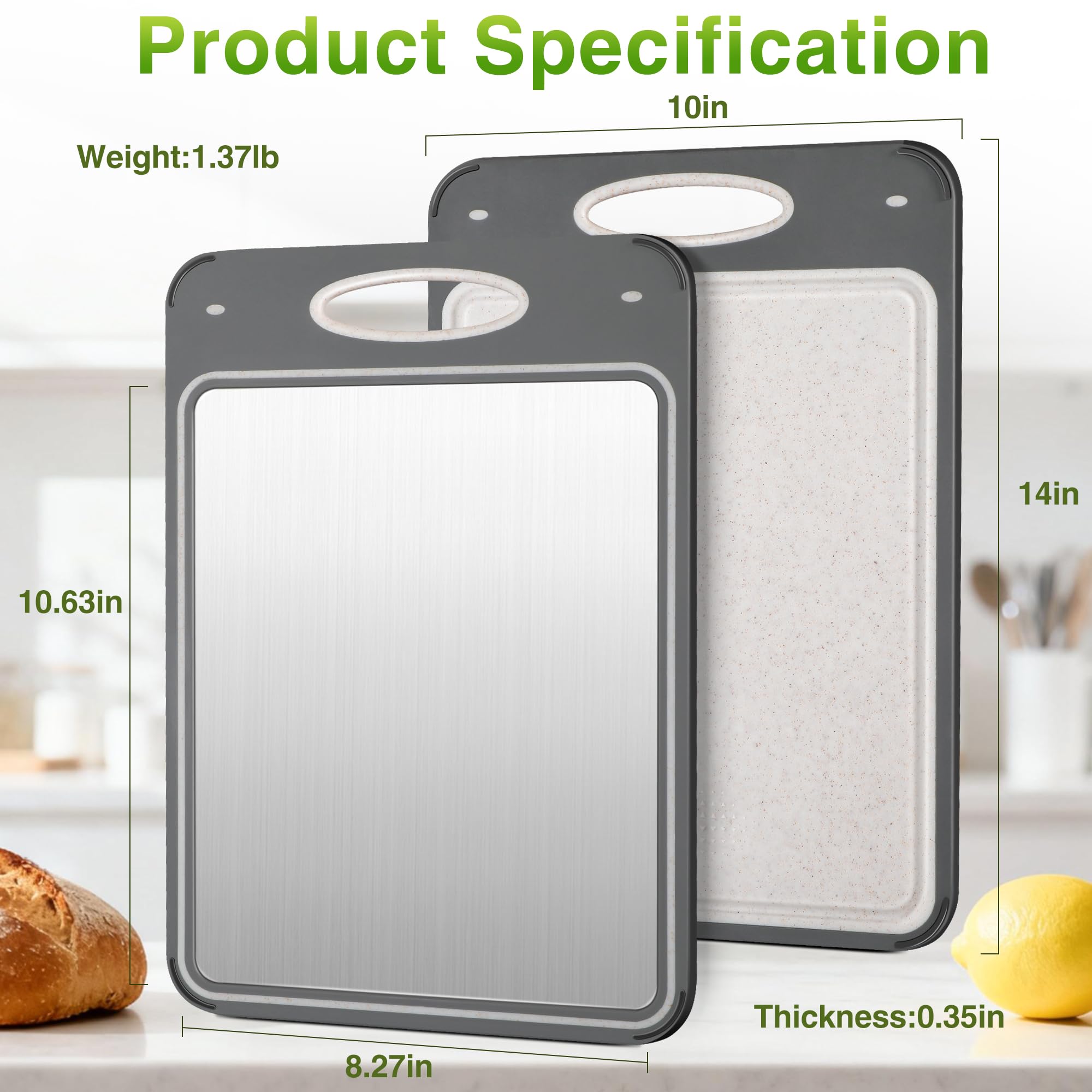 Qianying cutting board in use with raw chicken demonstrating safe, separate surface