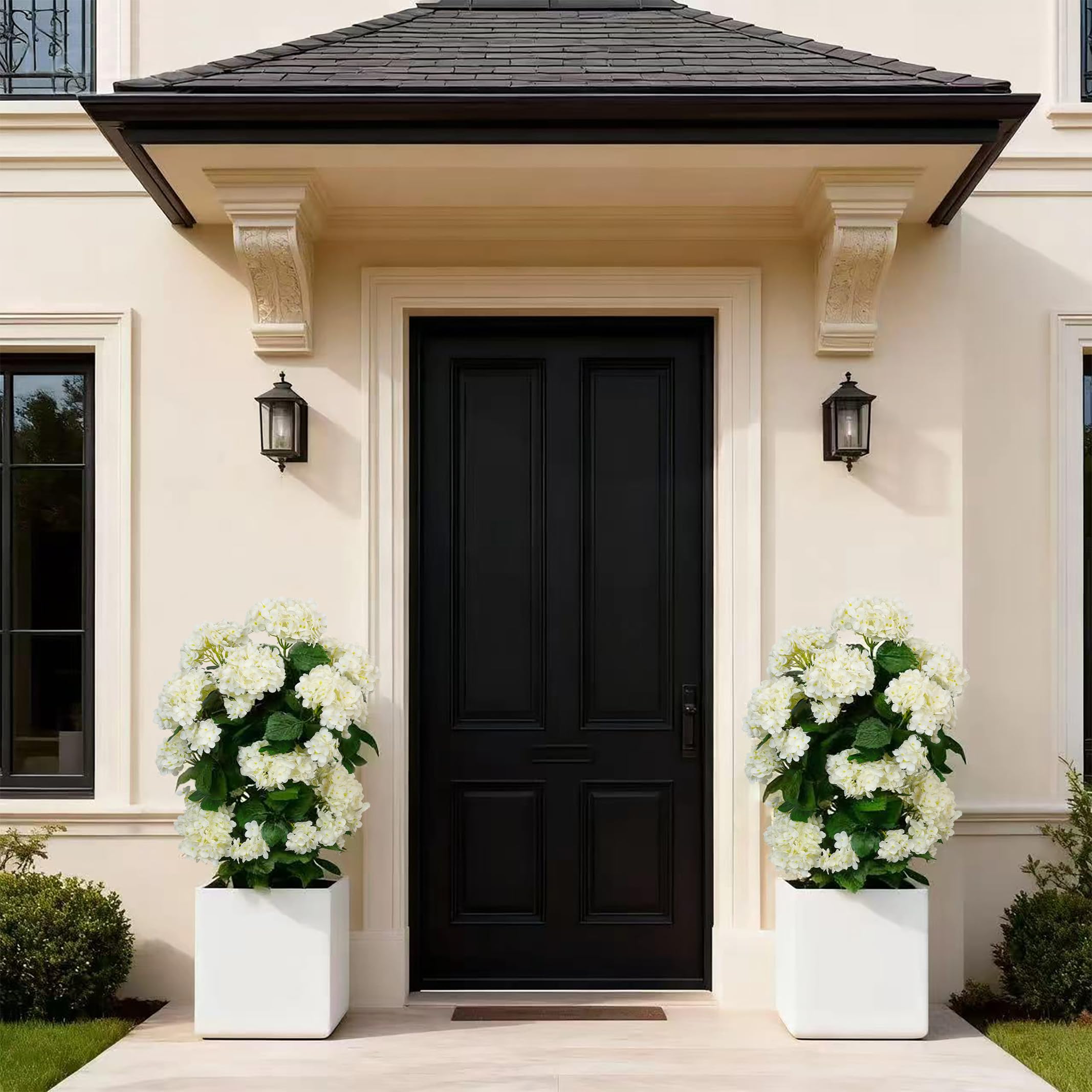 QIANYUN hydrangea close petal detail highlighting lifelike texture and realistic appeal