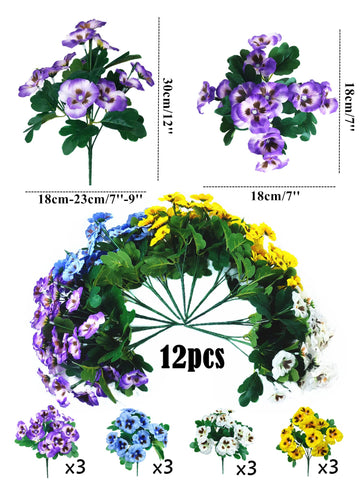 QIANYUN pansies arranged in pots on a porch to create welcoming, maintenance-free color