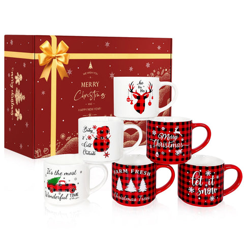 QIKSION front packaging showing six festive mugs and easy gift presentation