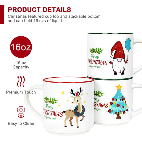 QIKSION stacked mugs showing space-saving storage benefit