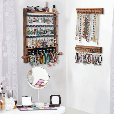 QILICHZ earring panel filled with diverse pairs for quick selection