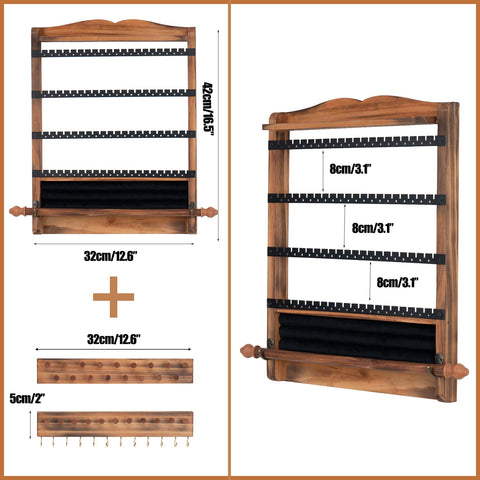 QILICHZ necklace racks with hanging chains preventing tangles