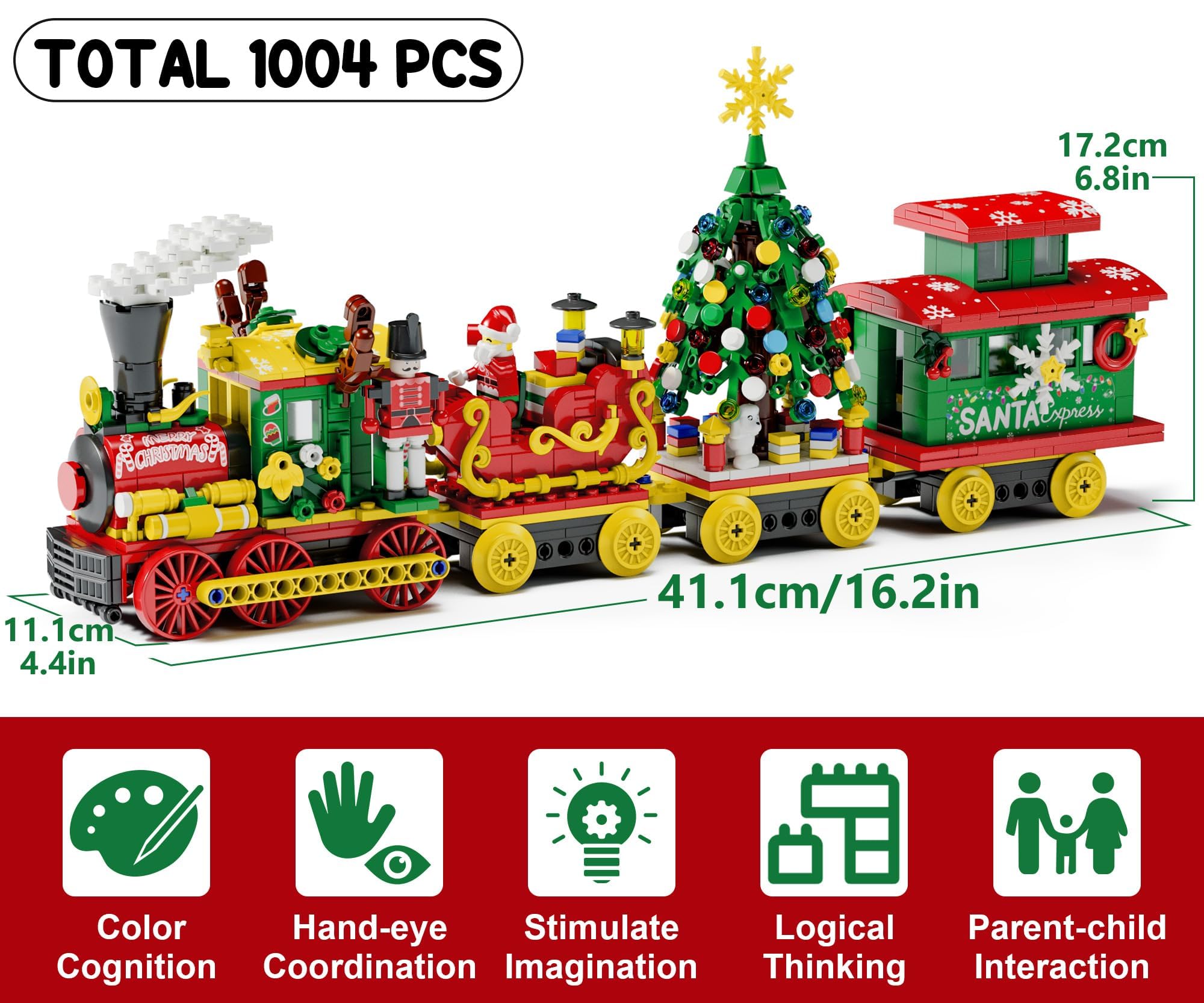 Qinline assembled Christmas tree centerpiece displayed as seasonal tabletop decor