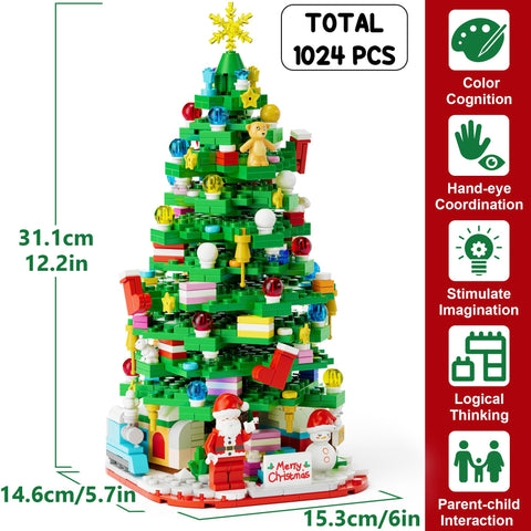 Qinline finished Christmas tree display as tabletop holiday decoration