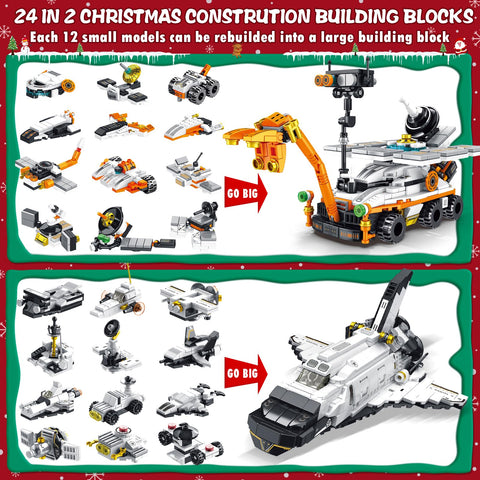 Qinline contents layout with numbered bags and pieces showing organized daily builds benefit easy setup