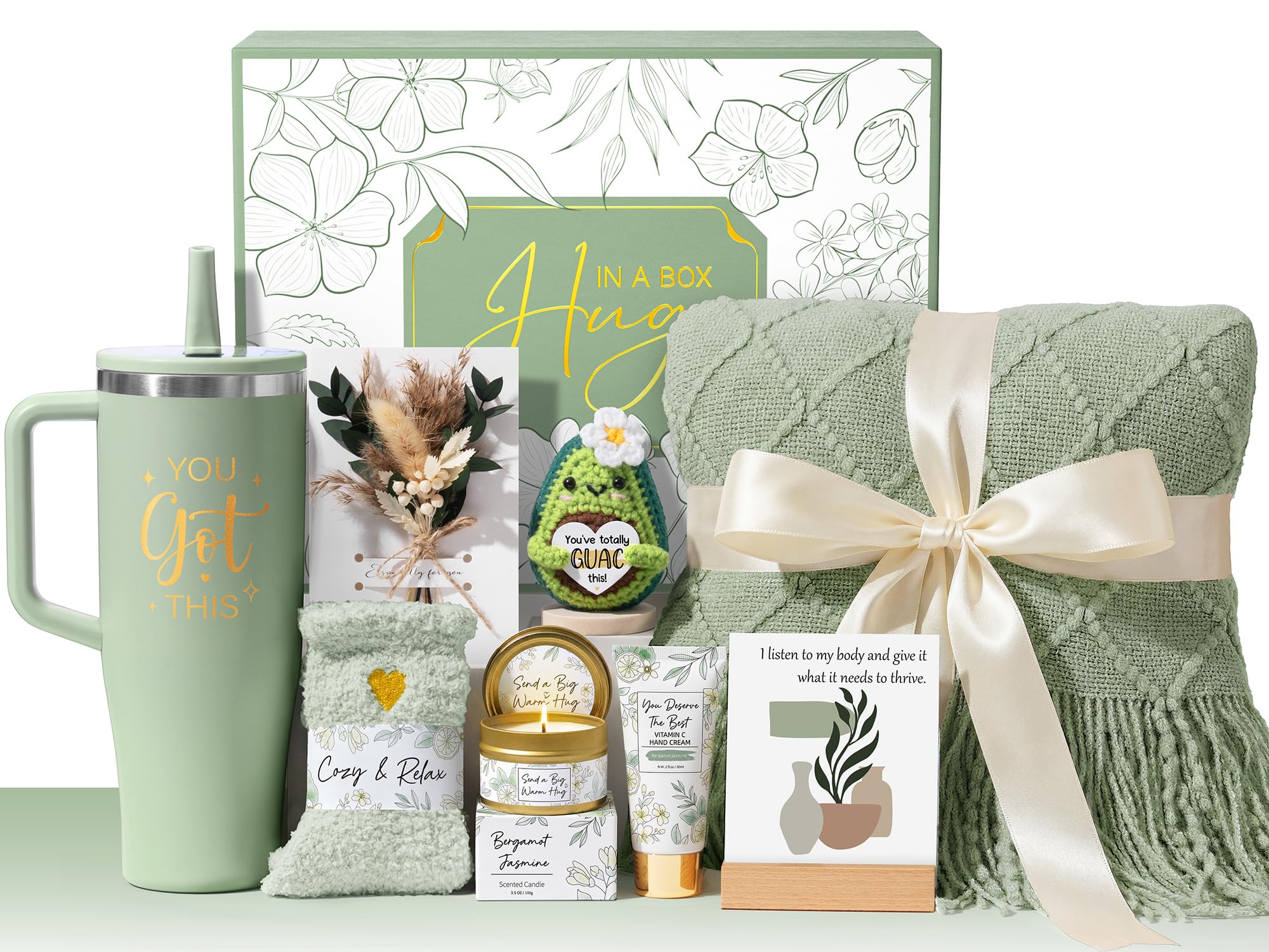 Qinline gift box front view showing elegant packaging and instant comfort