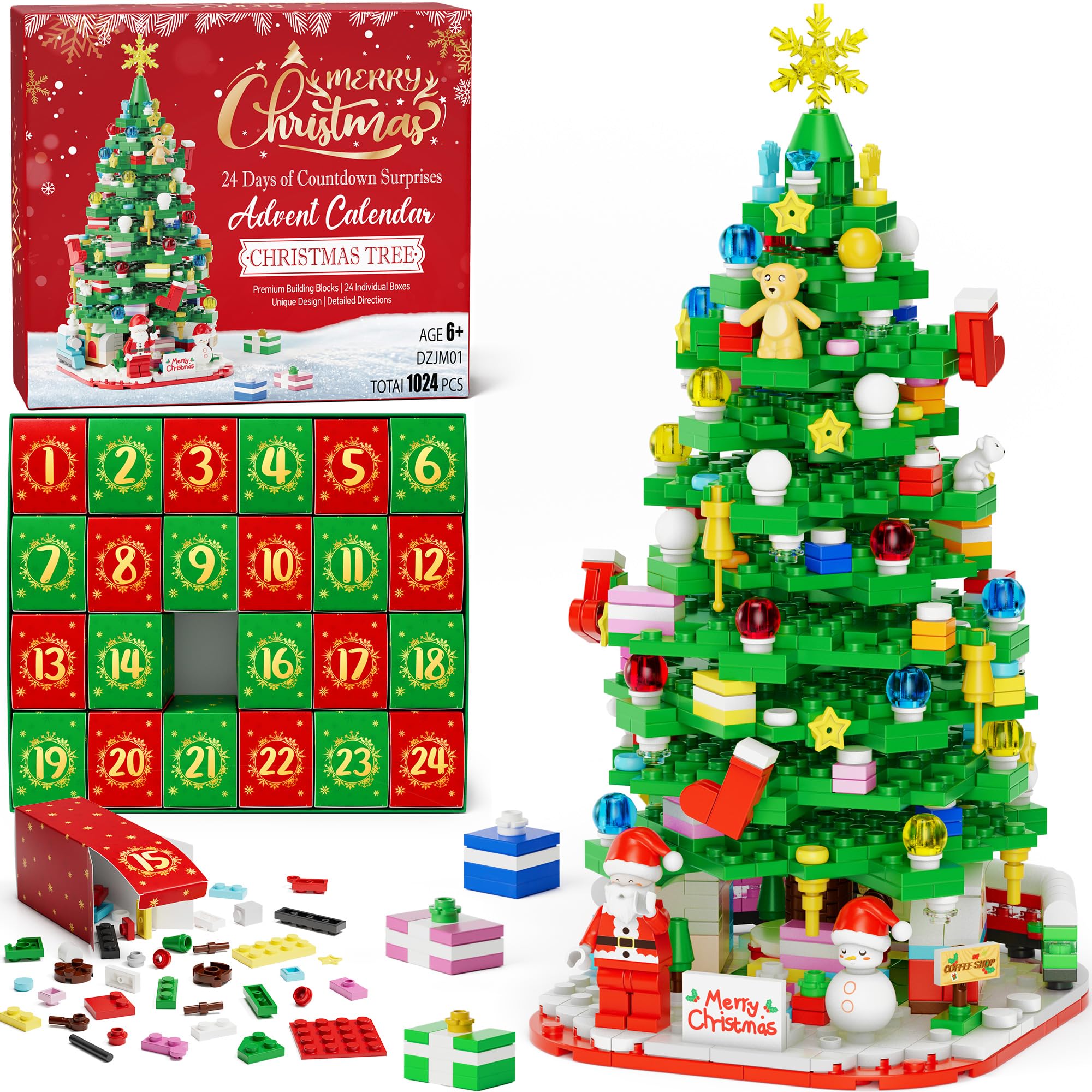 Qinline front packaging showing calendar artwork and daily doors for gifting