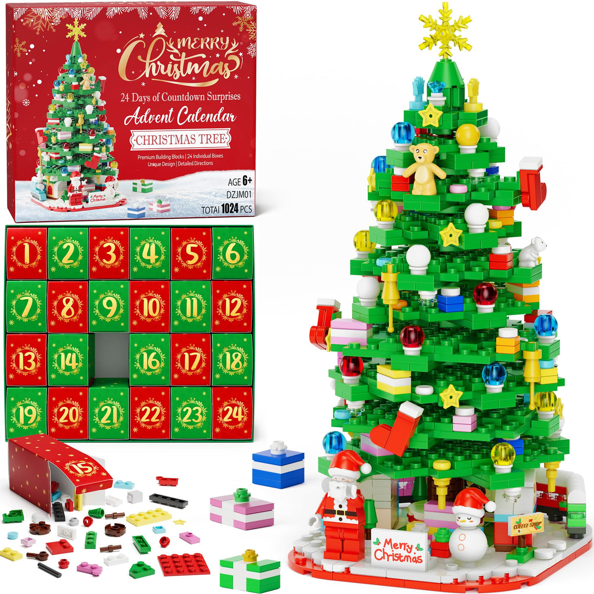 Qinline front packaging showing calendar artwork and daily doors for gifting